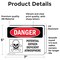 Signmission Potential Oxygen Deficient Atmosphere, 7 in W x Rectangle, Vinyl Decal OS-2PACK-DS-D-57-L-1812 - alternate 5